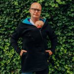 LennyLamb Hoodie black/Rainbow Lotus  L