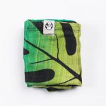 Bambusest musliinruut Monstera 70x70cm
