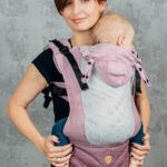 LennyGo Little Herringbone Ombre pink Mesh, võrkkangaga mudel